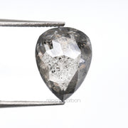 2.14 CT, 9.5 X 7.4 MM | Salt And Pepper Pear Cut Diamond - Minimal Carbon