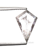 0.58 CT, 8.6 X 5.8 MM | Salt And Pepper Kite Cut Diamond - Minimal Carbon