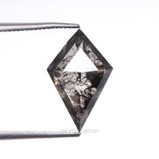 3.77 CT, 11.3 X 7.6 MM | Salt And Pepper Kite  Cut Diamond - Minimal Carbon