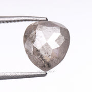 1.05 CT, 6.9 X 6.3 MM | Salt And Pepper Pear Cut Diamond - Minimal Carbon