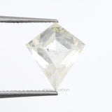 1.39 CT, 8.6 X 7.6 MM | Salt And Pepper Kite Cut Diamond - Minimal Carbon