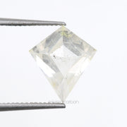 1.39 CT, 8.6 X 7.6 MM | Salt And Pepper Kite Cut Diamond - Minimal Carbon