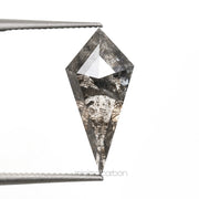 1.49 CT, 13.0 X 6.2 MM | Salt And Pepper Kite Cut Diamond - Minimal Carbon