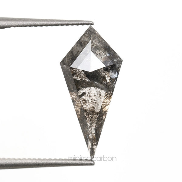 1.49 CT, 13.0 X 6.2 MM | Salt And Pepper Kite Cut Diamond - Minimal Carbon