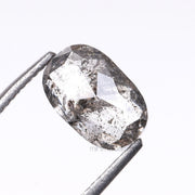 1.09 CT, 7.0 X 4.6 MM | Salt And Pepper Oval Cut Diamond - Minimal Carbon