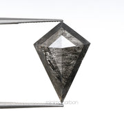 2.99 CT, 15.7 X 11.0 MM | Salt And Pepper Kite Cut Diamond - Minimal Carbon