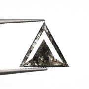 1.27 CT, 10.3 X 9.9 MM | Salt And Pepper Triangle Cut Diamond - Minimal Carbon