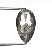 5.72 CT, 15.8 X 9.0 MM | Salt And Pepper Pear Cut Diamond - Minimal Carbon