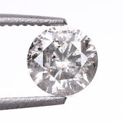 0.41 CT, 4.7 MM | Salt And Pepper Round Brilliant Cut Diamond - Minimal Carbon