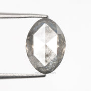 1.56 CT, 9.6 X 6.9 MM | Salt And Pepper Oval Cut Diamond - Minimal Carbon