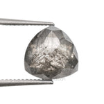 1.21 CT, 6.7 X 6.7 MM | Salt And Pepper Trillion Cut Diamond - Minimal Carbon