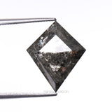 4.05 CT, 13.1 X 11.0 MM | Salt And Pepper Kite Cut Diamond - Minimal Carbon