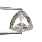 1.23 CT, 6.7 X 6.9 MM | Salt And Pepper Trillion Cut Diamond - Minimal Carbon
