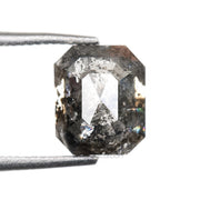 1.70 CT, 6.8 X 5.6 MM | Salt And Pepper Emerald Cut Diamond - Minimal Carbon