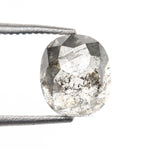 1.49 CT, 6.6 X 5.7 MM | Salt And Pepper Oval Cut Diamond - Minimal Carbon