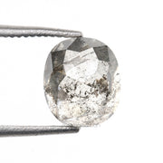 1.49 CT, 6.6 X 5.7 MM | Salt And Pepper Oval Cut Diamond - Minimal Carbon