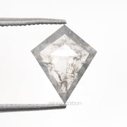 0.97 CT, 9.0 X 7.5 MM | Salt And Pepper Kite Cut Diamond - Minimal Carbon
