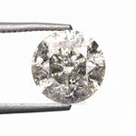 1.14 CT, 6.5 MM | Salt And Pepper Round Brilliant Cut Diamond - Minimal Carbon