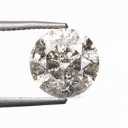 1.14 CT, 6.5 MM | Salt And Pepper Round Brilliant Cut Diamond - Minimal Carbon