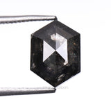 1.47 CT Hexagon Cut Natural Salt And Pepper Diamond