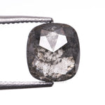 1.16 CT, 6.2 X 5.7 MM | Salt And Pepper Cushion Cut Diamond - Minimal Carbon