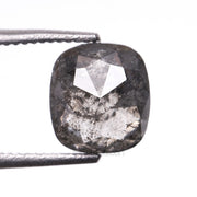1.16 CT, 6.2 X 5.7 MM | Salt And Pepper Cushion Cut Diamond - Minimal Carbon