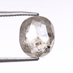 1.81 CT, 7.3 X 6.3 MM | Salt And Pepper Cushion Cut Diamond - Minimal Carbon