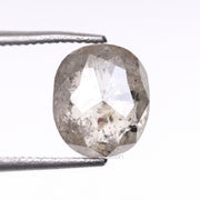 1.81 CT, 7.3 X 6.3 MM | Salt And Pepper Cushion Cut Diamond - Minimal Carbon