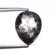 1.88 CT Pear Cut Natural Salt And Pepper Diamond