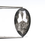2.67 CT, 12.6 X 7.1 MM | Salt And Pepper Pear Cut Diamond - Minimal Carbon