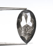 2.67 CT, 12.6 X 7.1 MM | Salt And Pepper Pear Cut Diamond - Minimal Carbon