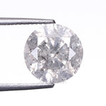 1.54 CT, 7.2 MM | Salt And Pepper Round Brilliant Cut Diamond - Minimal Carbon