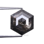 Load image into Gallery viewer, 2.14 CT, 9.9 X 8.5 MM | Salt And Pepper Hexagon Cut Diamond
