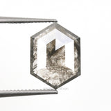 1.16 CT, 9.2 X 6.9 MM | Salt And Pepper Hexagon Cut Diamond - Minimal Carbon