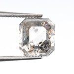 1.77 CT, 6.5 X 6.0 MM | Salt And Pepper Emerald Cut Diamond - Minimal Carbon