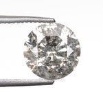 1.08 CT, 6.5 MM | Salt And Pepper Round Brilliant Cut Diamond - Minimal Carbon