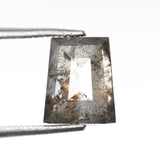 1.73 CT, 7.3 X 6.1 MM | Salt And Pepper Tapered Baguette Cut Diamond - Minimal Carbon