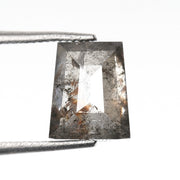 1.73 CT, 7.3 X 6.1 MM | Salt And Pepper Tapered Baguette Cut Diamond - Minimal Carbon