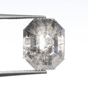 2.72 CT, 8.8 X 7.1 MM | Salt And Pepper Emerald Cut Diamond - Minimal Carbon