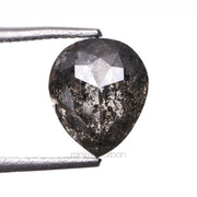 1.72 CT, 7.0 X 6.0 MM | Salt And Pepper Pear Cut Diamond - Minimal Carbon
