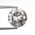 1.08 CT, 6.3 MM | Salt And Pepper Round Brilliant Cut Diamond - Minimal Carbon