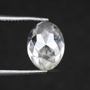1.60 CT, 7.4 X 5.7 MM | Salt And Pepper Oval Cut Diamond - Minimal Carbon