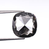 3.75 CT, 9.2 X 9.0 MM | Salt And Pepper Cushion Cut Diamond - Minimal Carbon