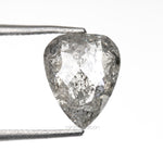 1.68 CT, 7.3 X 6.7 MM | Salt And Pepper Pear Cut Diamond - Minimal Carbon