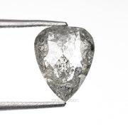 1.68 CT, 7.3 X 6.7 MM | Salt And Pepper Pear Cut Diamond - Minimal Carbon