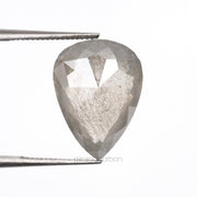 3.74 CT, 12.4 X 9.2 MM | Salt And Pepper Pear Cut Diamond - Minimal Carbon