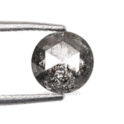 0.56 CT, 5.0 MM | Salt And Pepper Round Rose Cut Diamond - Minimal Carbon