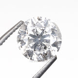 0.97 CT, 6.1 MM | Salt And Pepper Round Brilliant Cut Diamond - Minimal Carbon