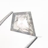 0.97 CT, 9.0 X 7.5 MM | Salt And Pepper Kite Cut Diamond - Minimal Carbon