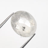 5.09 CT, 11.1 X 9.2 MM | Salt And Pepper Oval Cut Diamond - Minimal Carbon